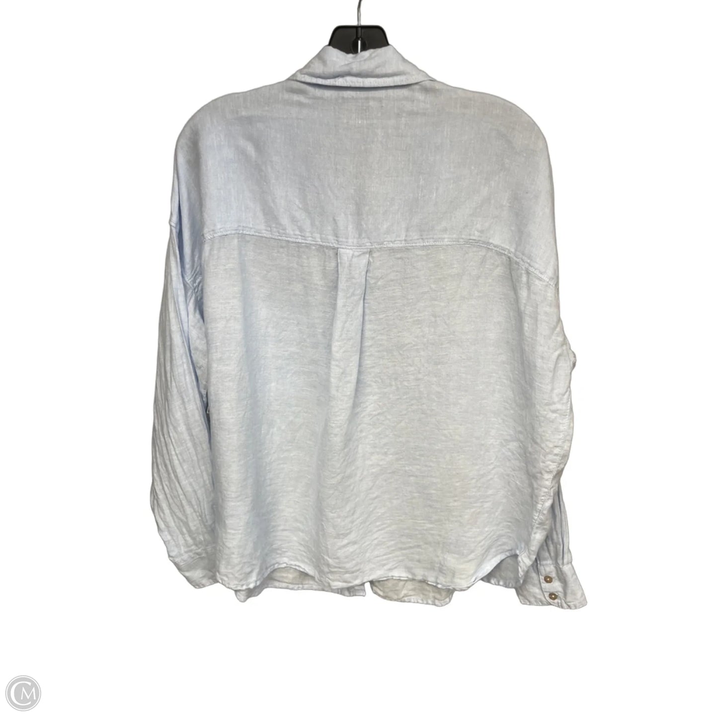 Top Long Sleeve By Nicole Miller In Blue, Size: M