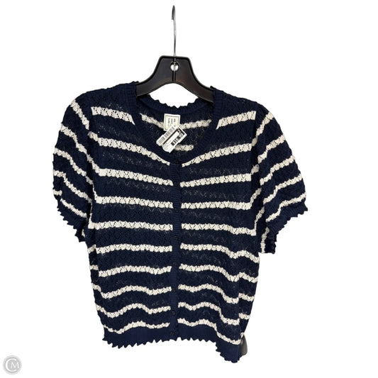 Cardigan By Gap In Striped Pattern, Size: L