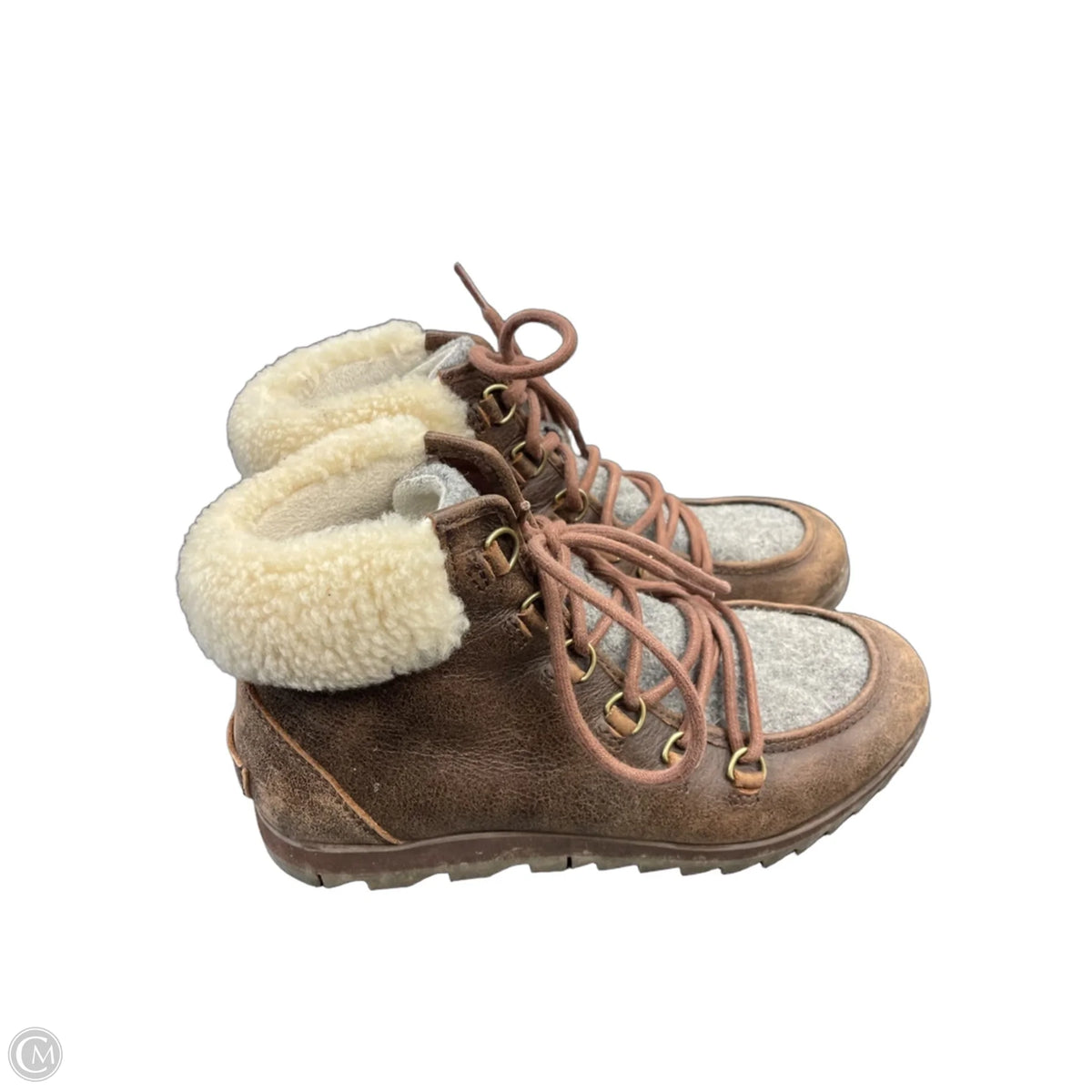 Boots Leather By Sorel In Brown, Size: 8
