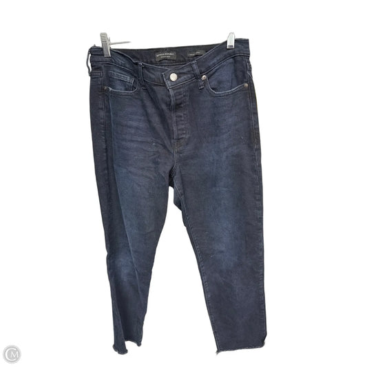 Jeans Straight By Banana Republic In Blue Denim, Size: 4
