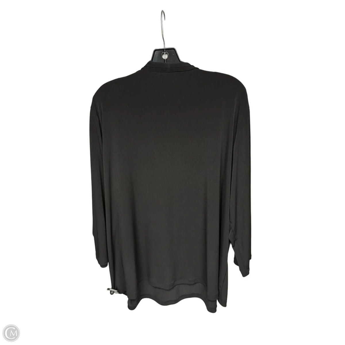 Top Long Sleeve By Grace In Black, Size: 3x