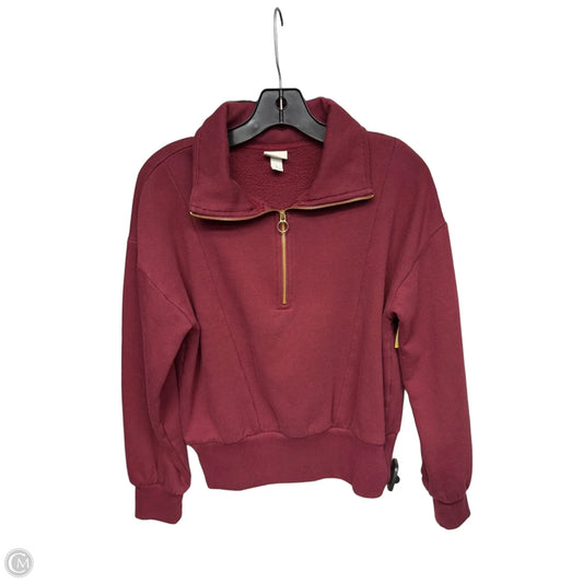 Sweatshirt Collar By A New Day In Maroon, Size: S