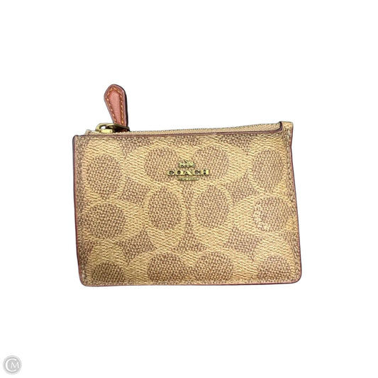 Coin Purse Designer By Coach, Size: Small