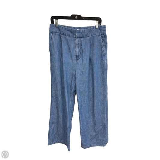 Jeans Wide Leg By Gap In Blue Denim, Size: 10