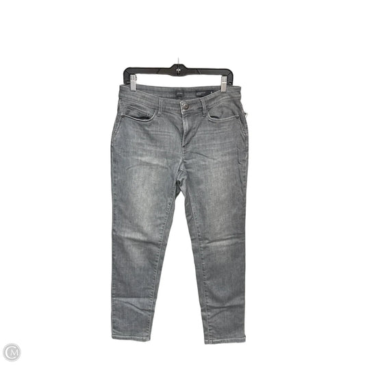 Jeans Straight By J. Jill In Grey Denim, Size: 8
