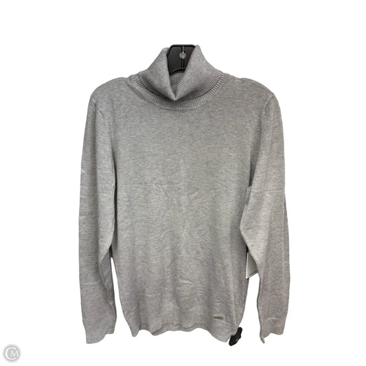Sweater By Calvin Klein In Grey, Size: M