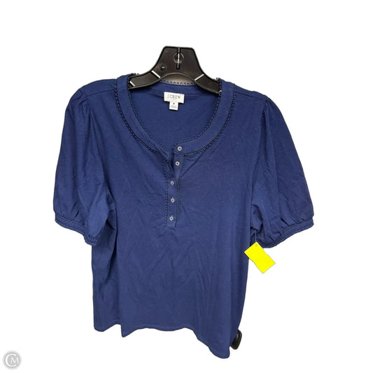 Top Short Sleeve By J. Crew In Blue, Size: M