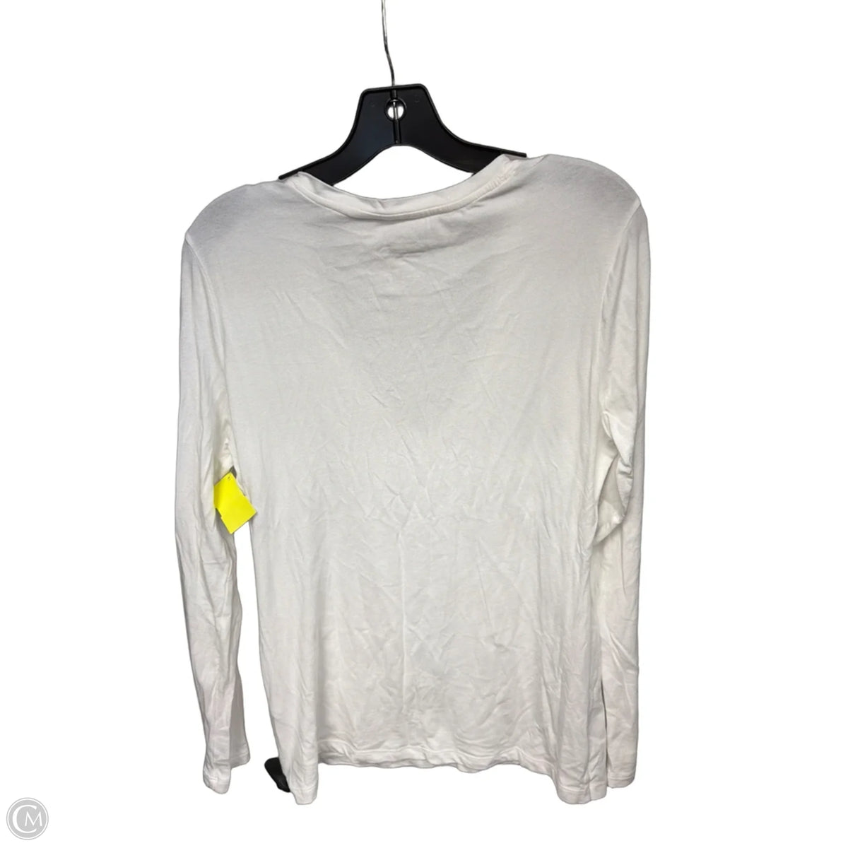 Top Long Sleeve Basic By Banana Republic In White, Size: M