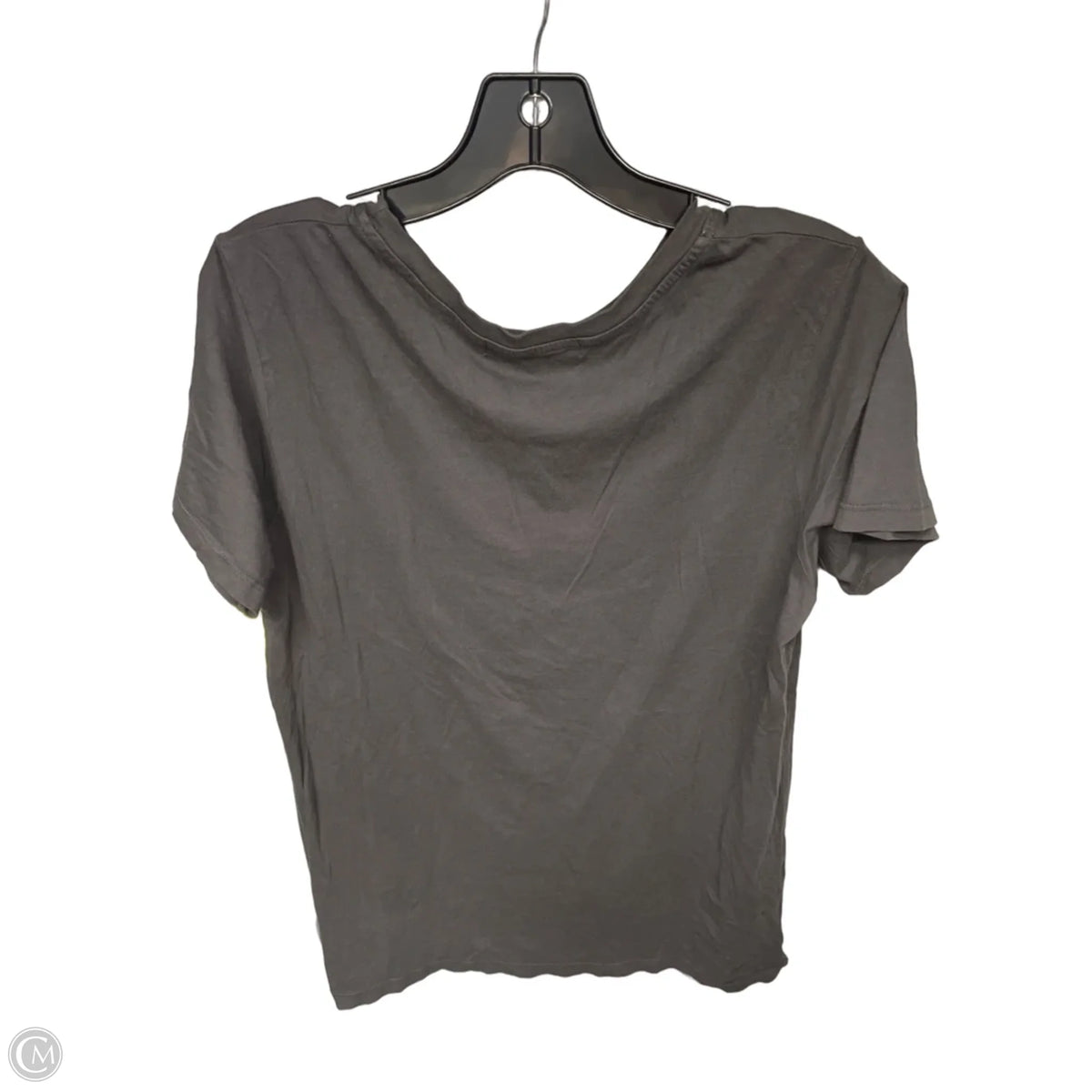 Top Short Sleeve By Cmc In Grey, Size: M