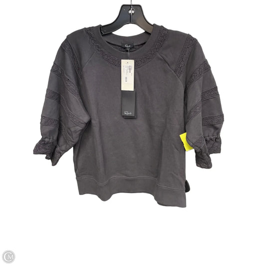 Sweater Short Sleeve By Rails In Grey, Size: L