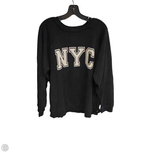Sweatshirt Crewneck By Cmc In Black, Size: Xl
