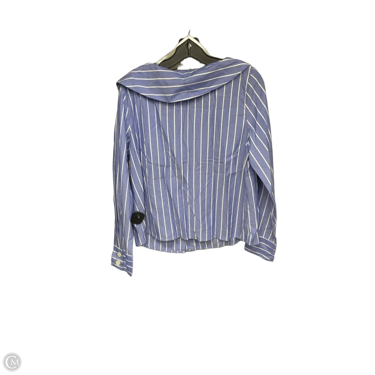 Blouse Long Sleeve By Loft In Blue, Size: M