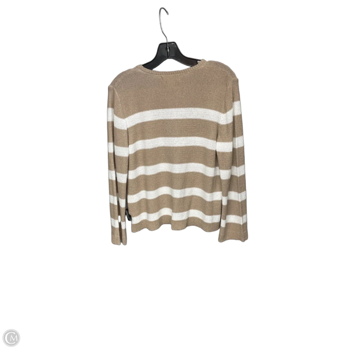 Cardigan By Ruby Rd In Tan & White, Size: Lp
