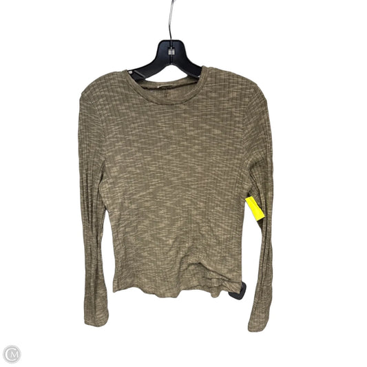 Top Long Sleeve By Free People In Taupe, Size: L