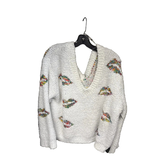 Sweater By Pol In White, Size: L