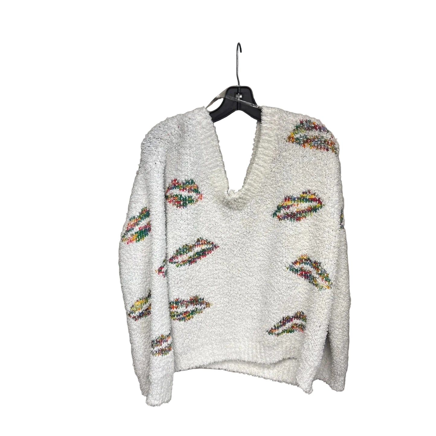 Sweater By Pol In White, Size: L