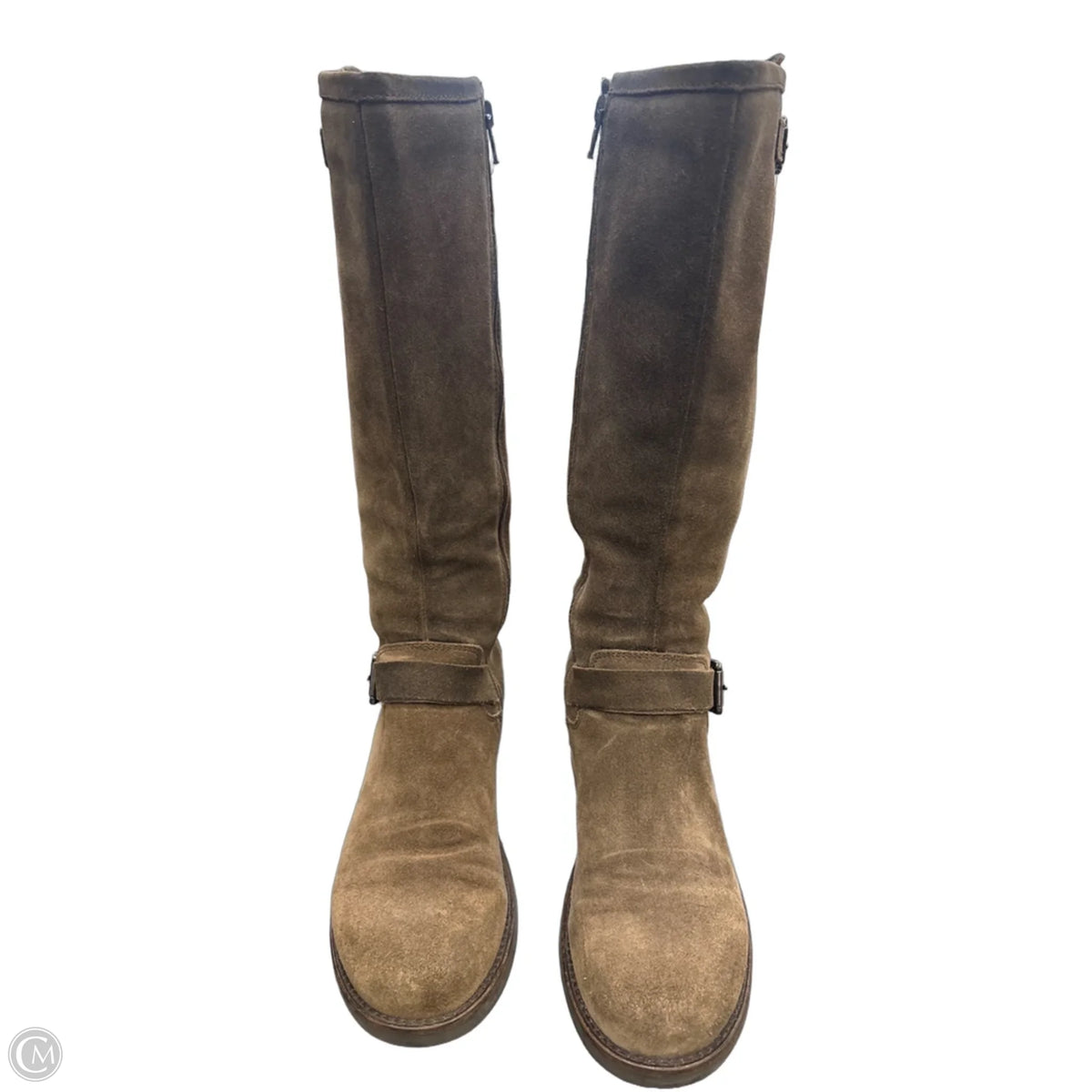 Boots Knee Flats By Cmb In Brown, Size: 8.5