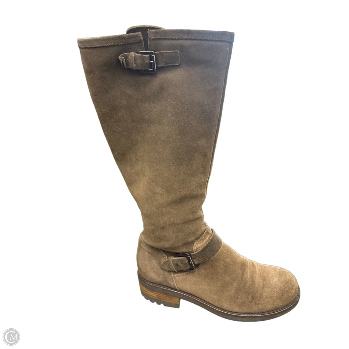 Boots Knee Flats By Cmb In Brown, Size: 8.5