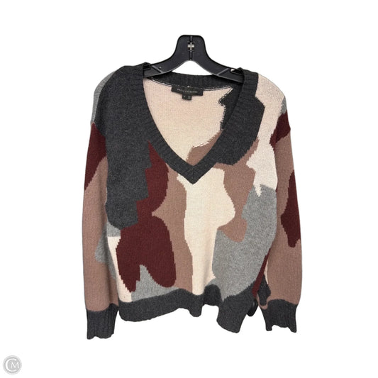 Sweater Cashmere By Clothes Mentor In Pink & Red, Size: S