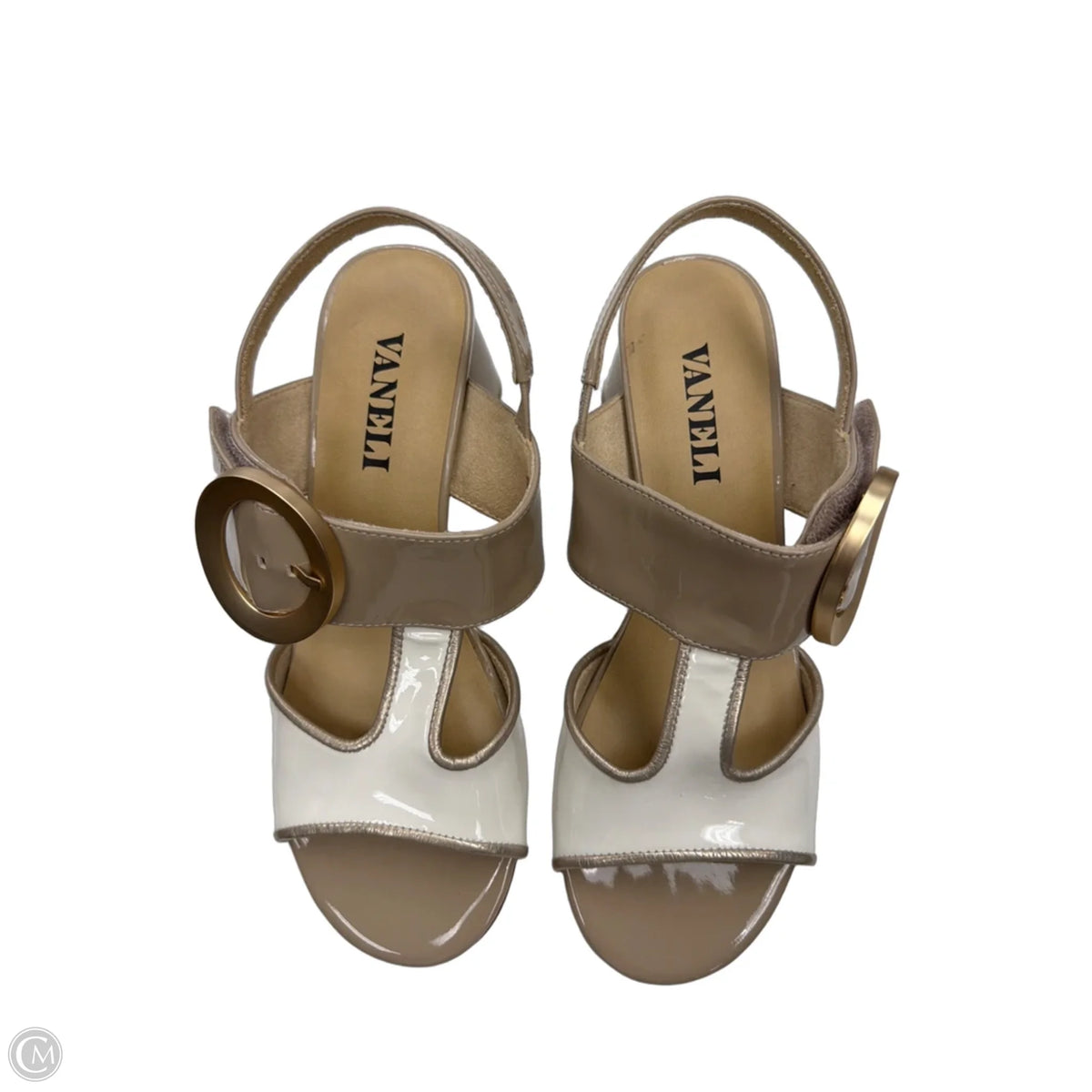 Shoes Heels Block By Vaneli In Taupe, Size: 9