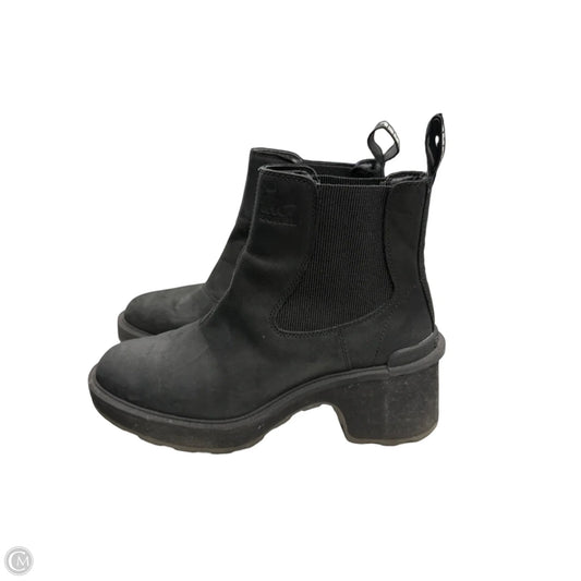 Boots Ankle Heels By Sorel In Black, Size: 9.5