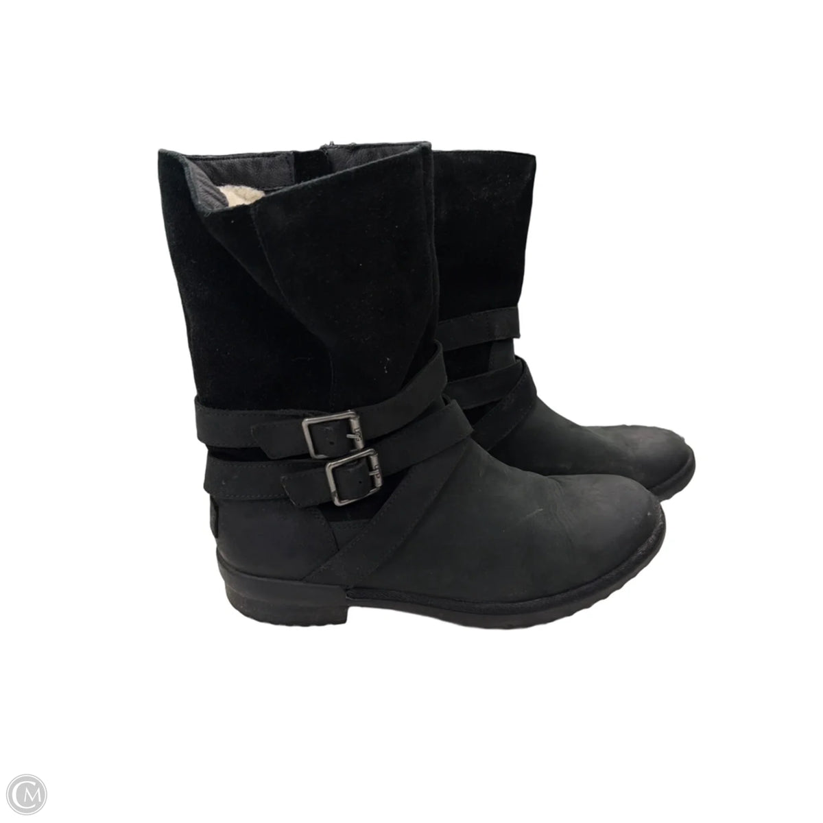 Boots Designer By Ugg In Black, Size: 9