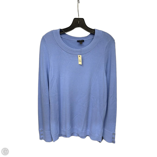 Top Long Sleeve By Talbots In Blue, Size: L