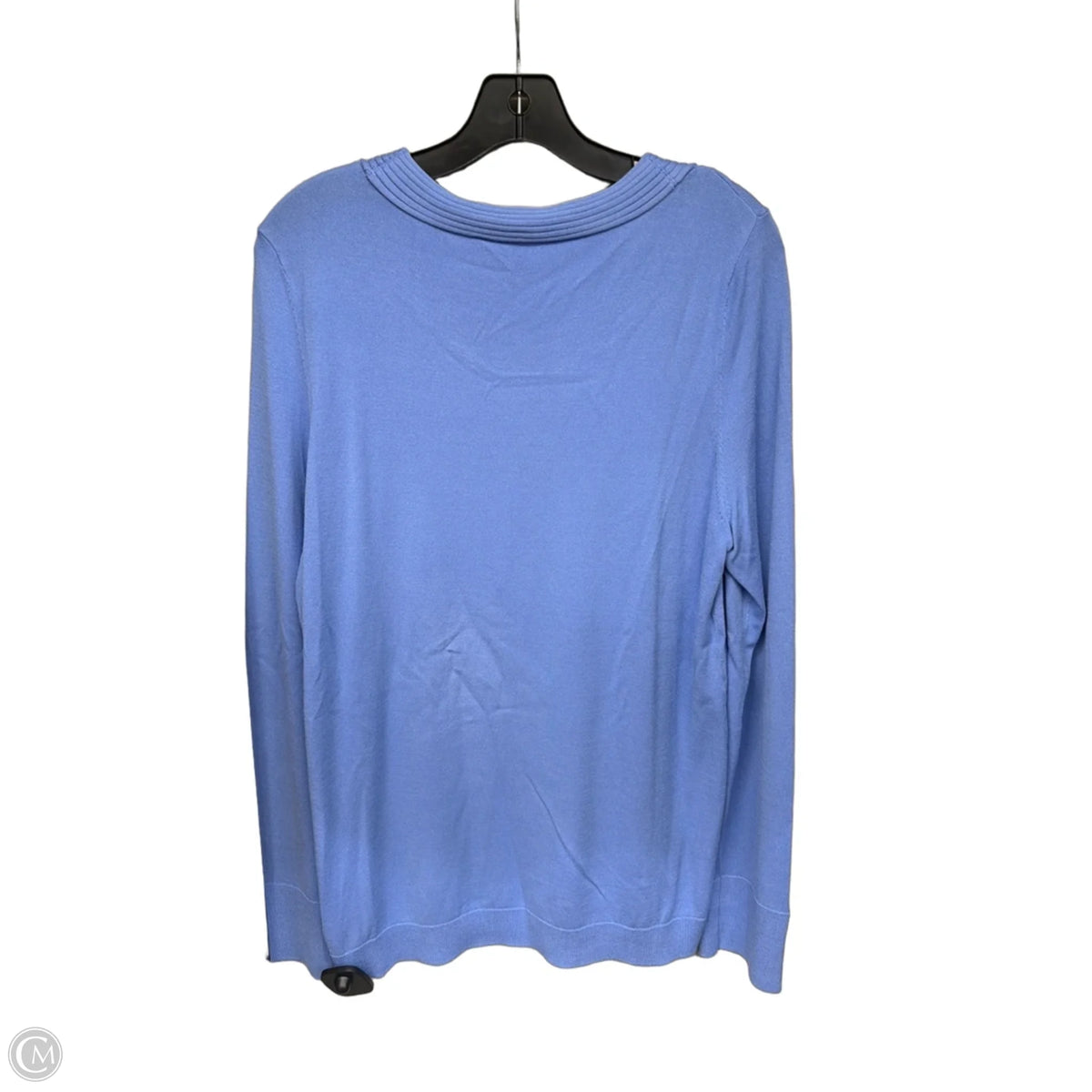 Top Long Sleeve By Talbots In Blue, Size: L