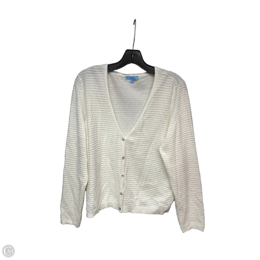 Cardigan By Draper James Rsvp In Ivory, Size: L