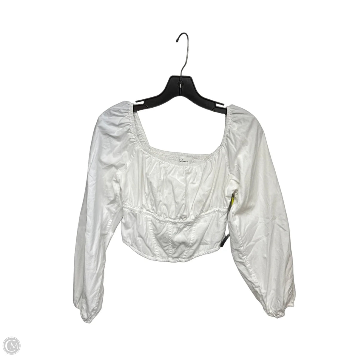 Top Long Sleeve By Japna In White, Size: M