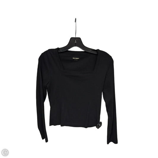Top Long Sleeve By Old Navy In Black, Size: S