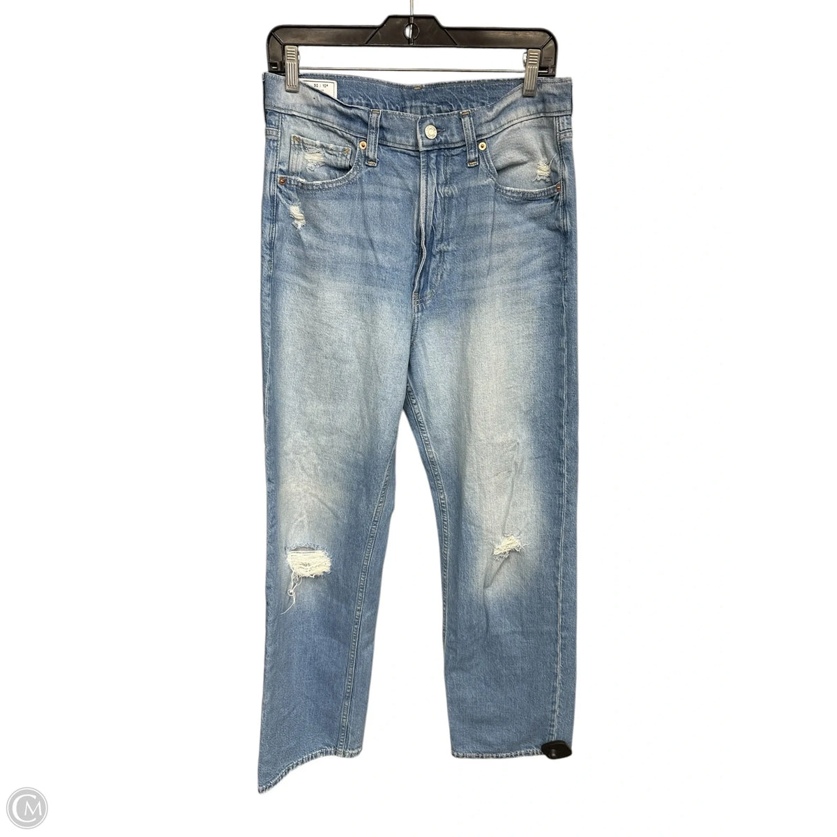 Jeans Straight By Gap In Blue Denim, Size: 10