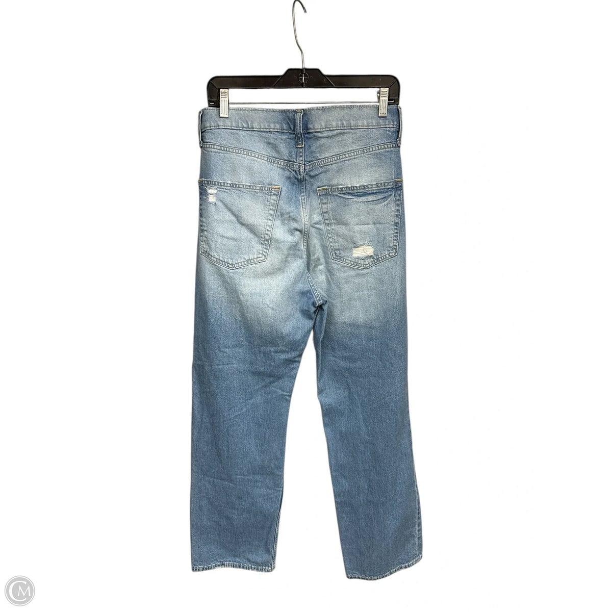 Jeans Straight By Gap In Blue Denim, Size: 10