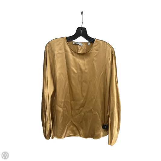 Top Long Sleeve By Vince In Gold, Size: M