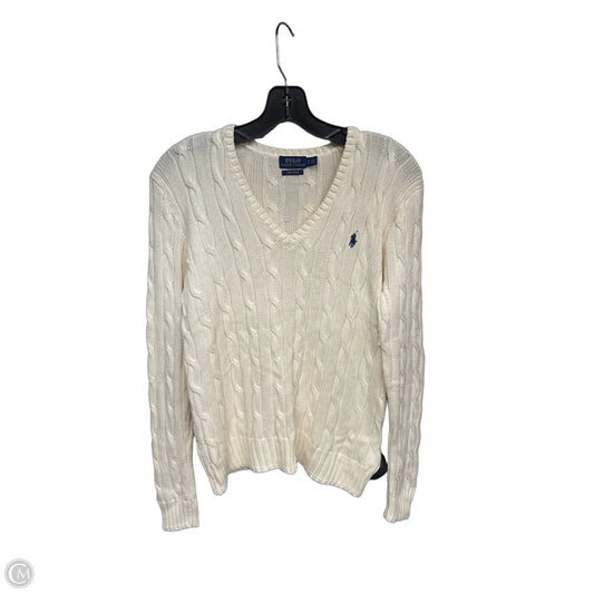 Sweater By Polo Ralph Lauren In Cream, Size: L