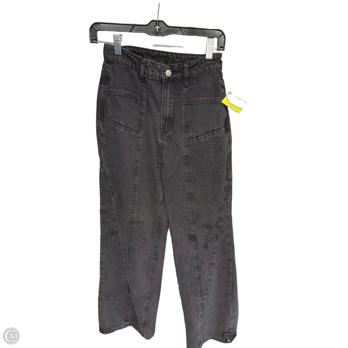 Jeans Straight By Cider In Black Denim, Size: Xs