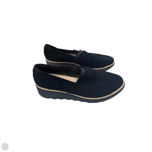 Shoes Flats By Clarks In Black, Size: 9