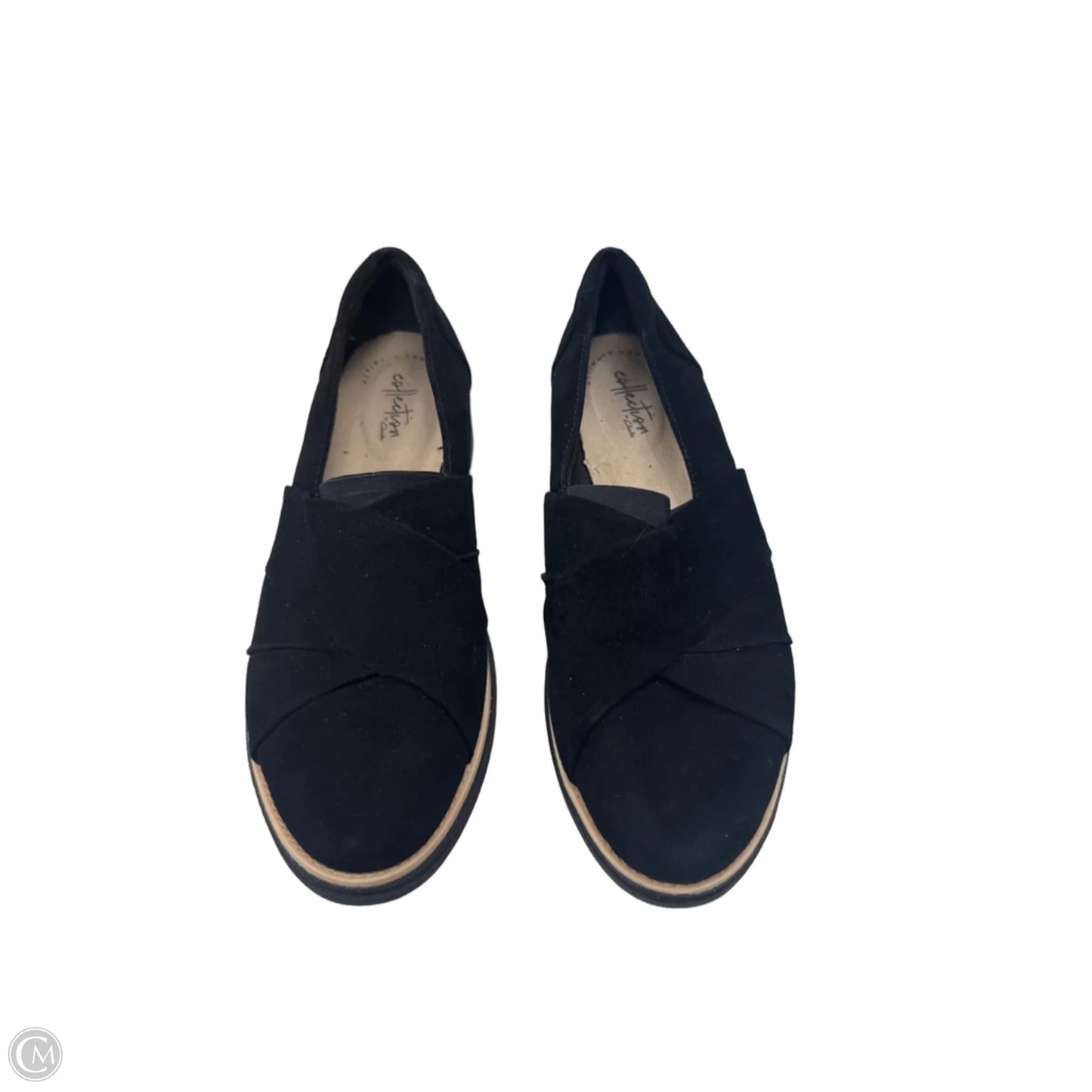 Shoes Flats By Clarks In Black, Size: 9