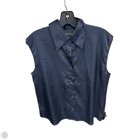 Top Sleeveless By Banana Republic In Navy, Size: S