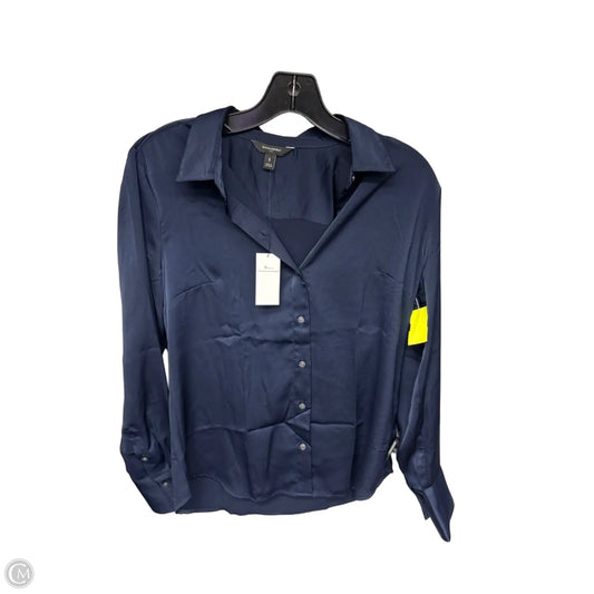 Top Long Sleeve By Banana Republic In Navy, Size: S