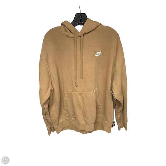Sweatshirt Hoodie By Nike Apparel In Brown, Size: Xl