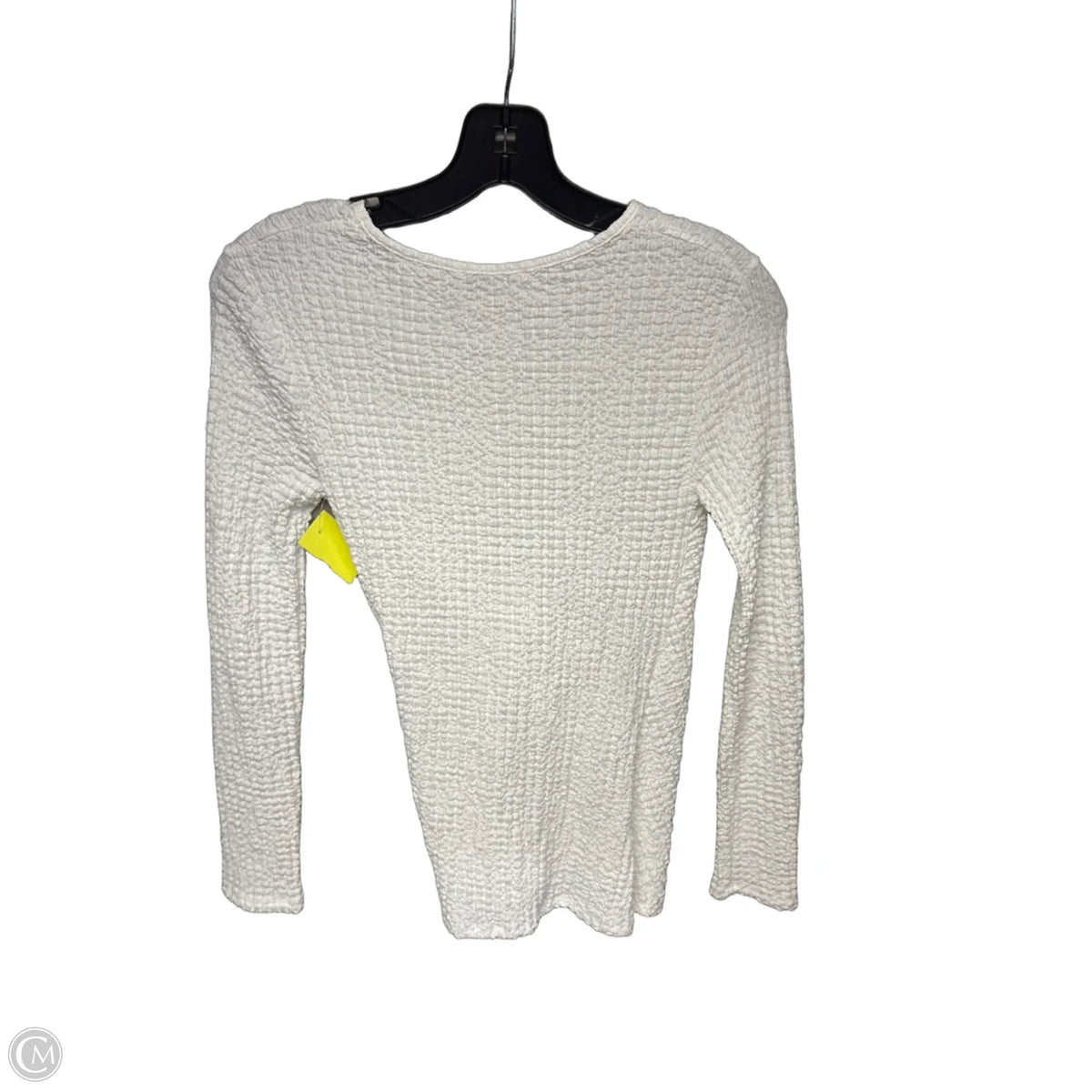 Top Long Sleeve By Zara In White, Size: S