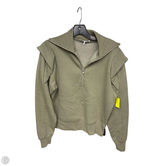 Sweatshirt Collar By Frame In Green, Size: S