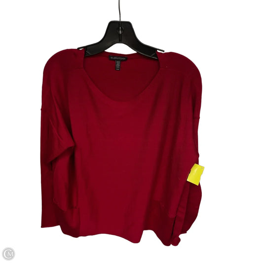 Sweater By Eileen Fisher In Red, Size: M