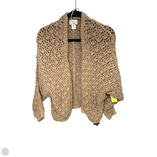 Cardigan By Nicole Miller In Tan, Size: M
