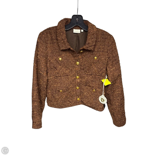 Jacket Designer By Spartina In Brown, Size: Xs