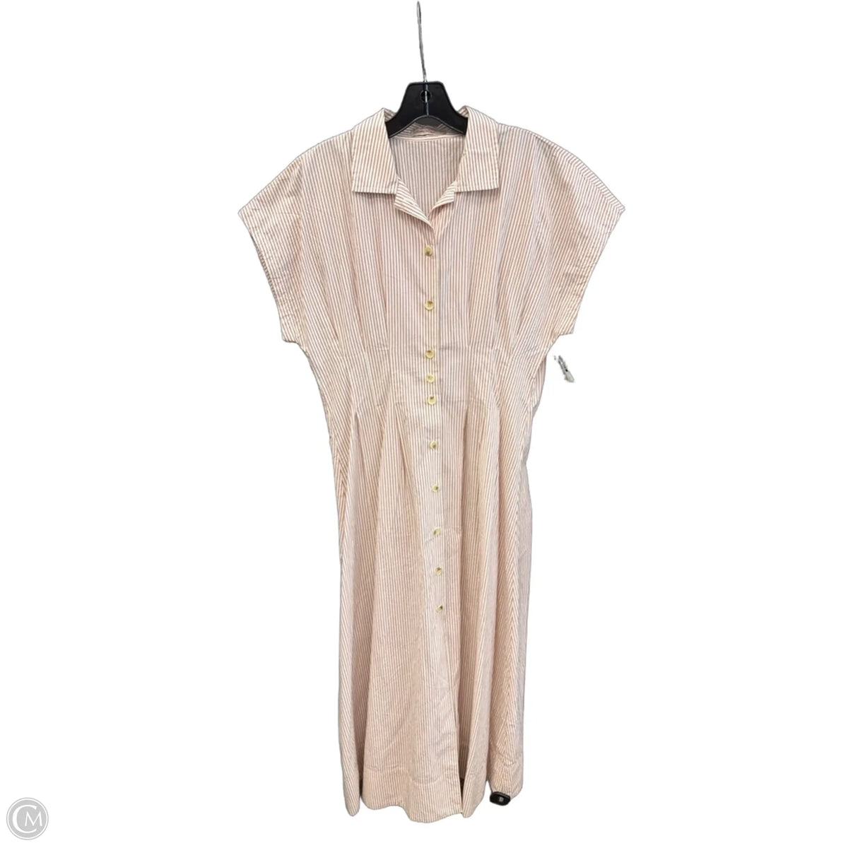 Dress Casual Maxi By Marine Layer In Striped Pattern, Size: L