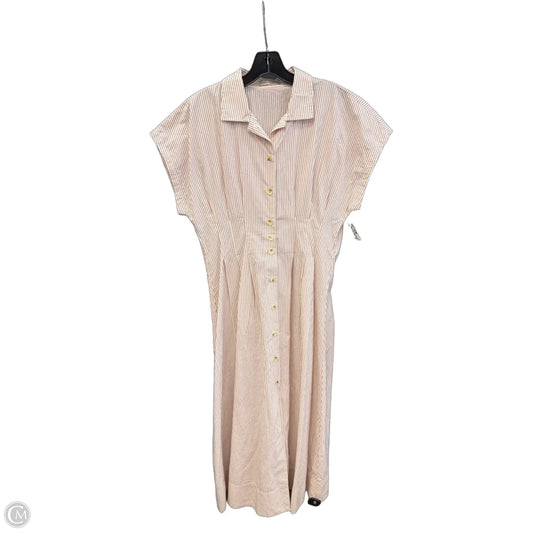 Dress Casual Maxi By Marine Layer In Striped Pattern, Size: L