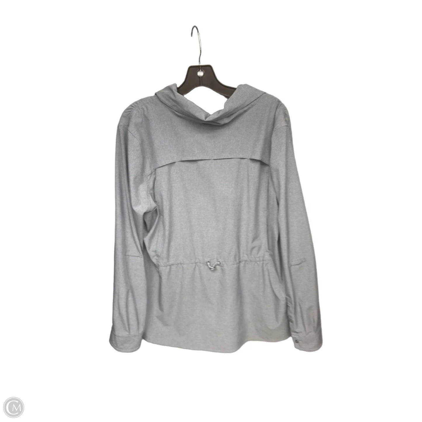 Athletic Top Long Sleeve Collar By Duluth Trading In Blue, Size: Xl