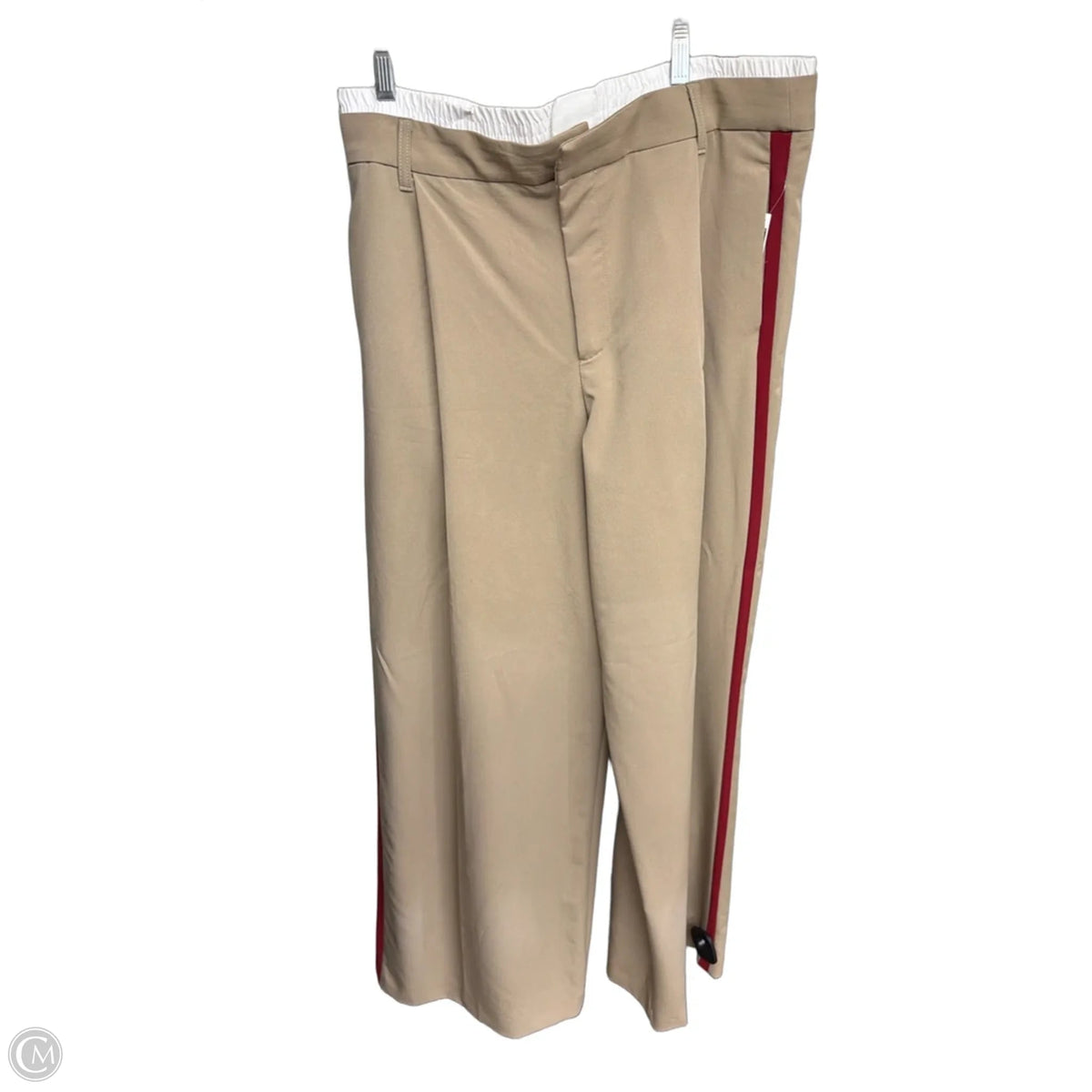 Pants Wide Leg By Zara In Tan, Size: L